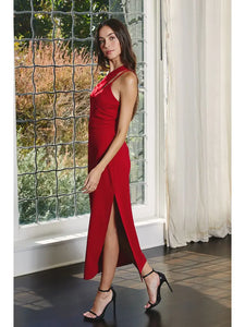 One Way Or Another Midi Dress - Scarlet Red