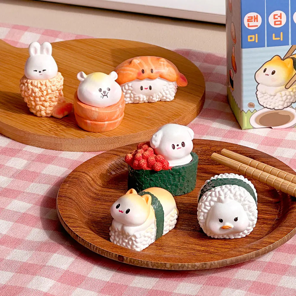 Random Sushi Animal Miniature Figure – Blind Box Toy
