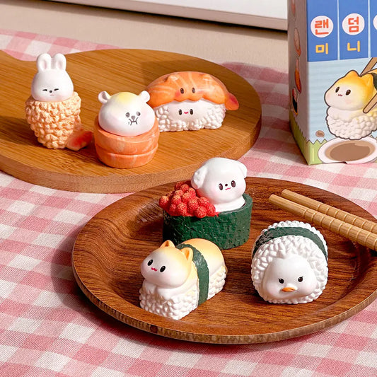 Random Sushi Animal Miniature Figure – Blind Box Toy