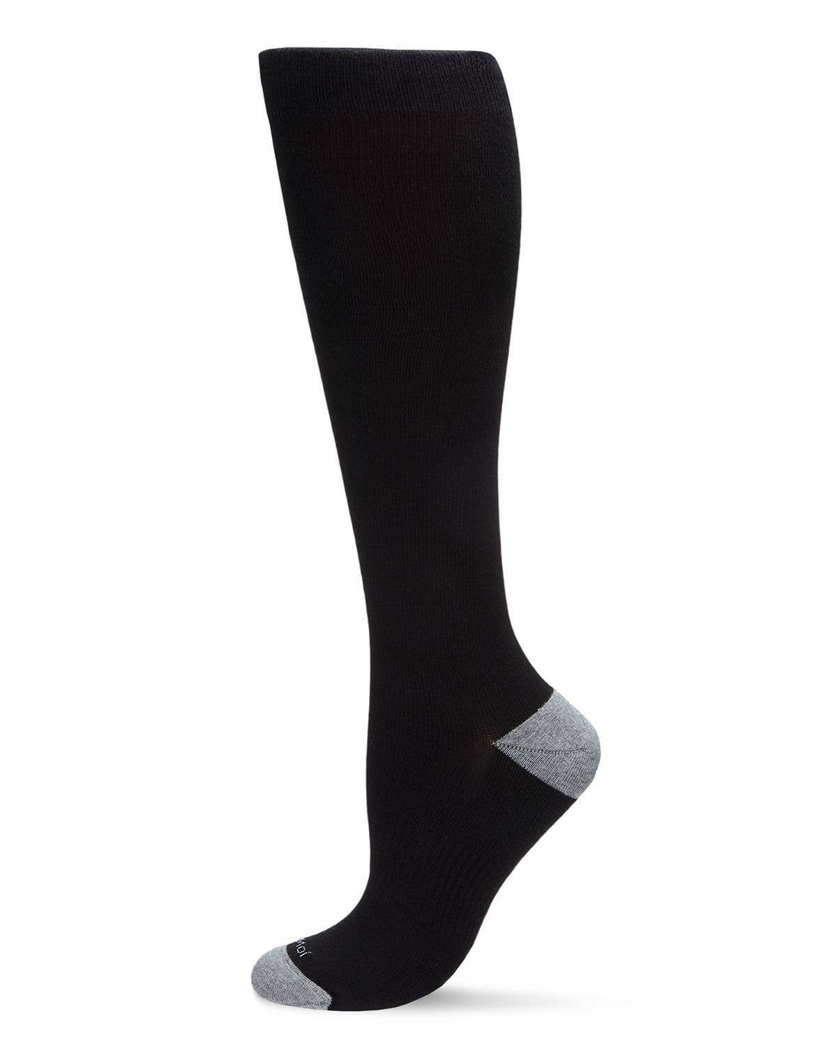 Solid Cotton Compression Socks