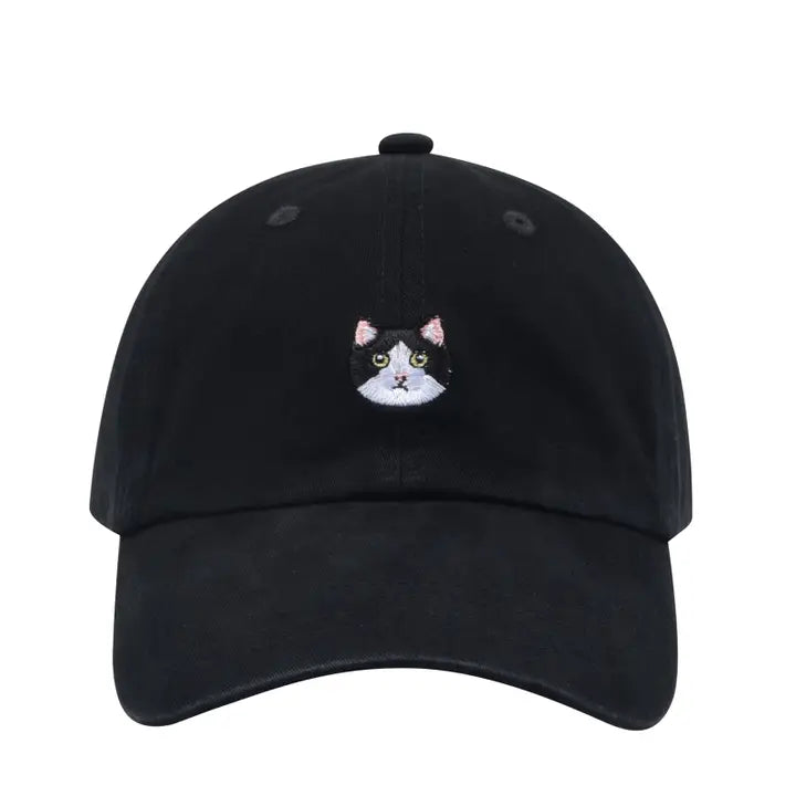 Tuxedo Cat Soft Baseball Cap
