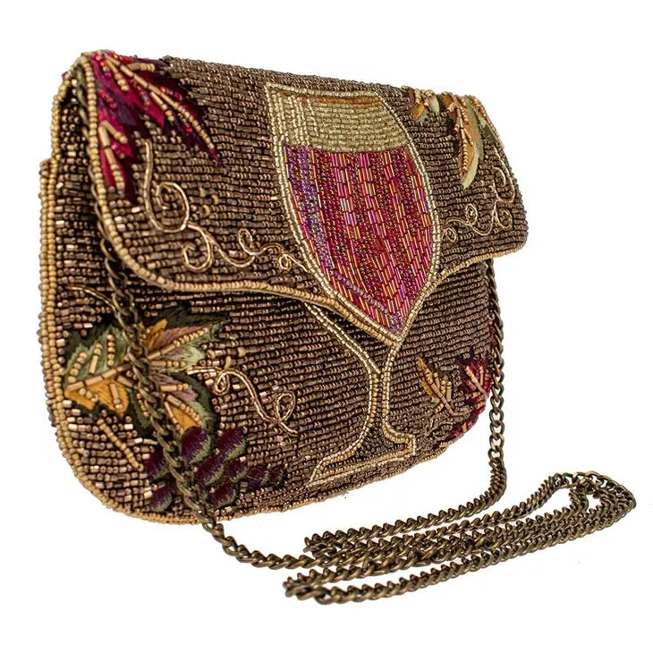 Wine Time Crossbody Clutch