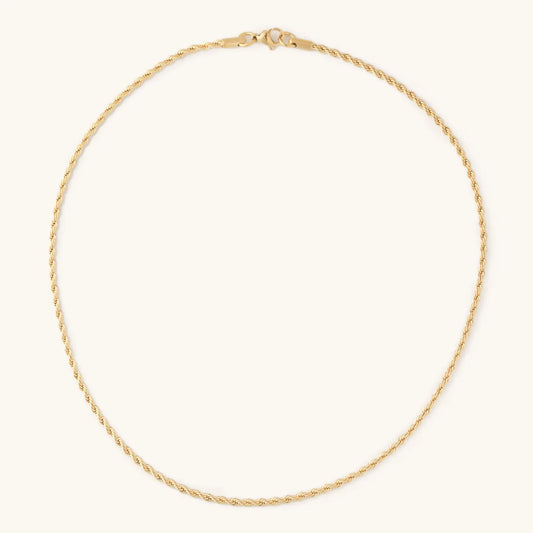 Skinny Golden Rope Necklace