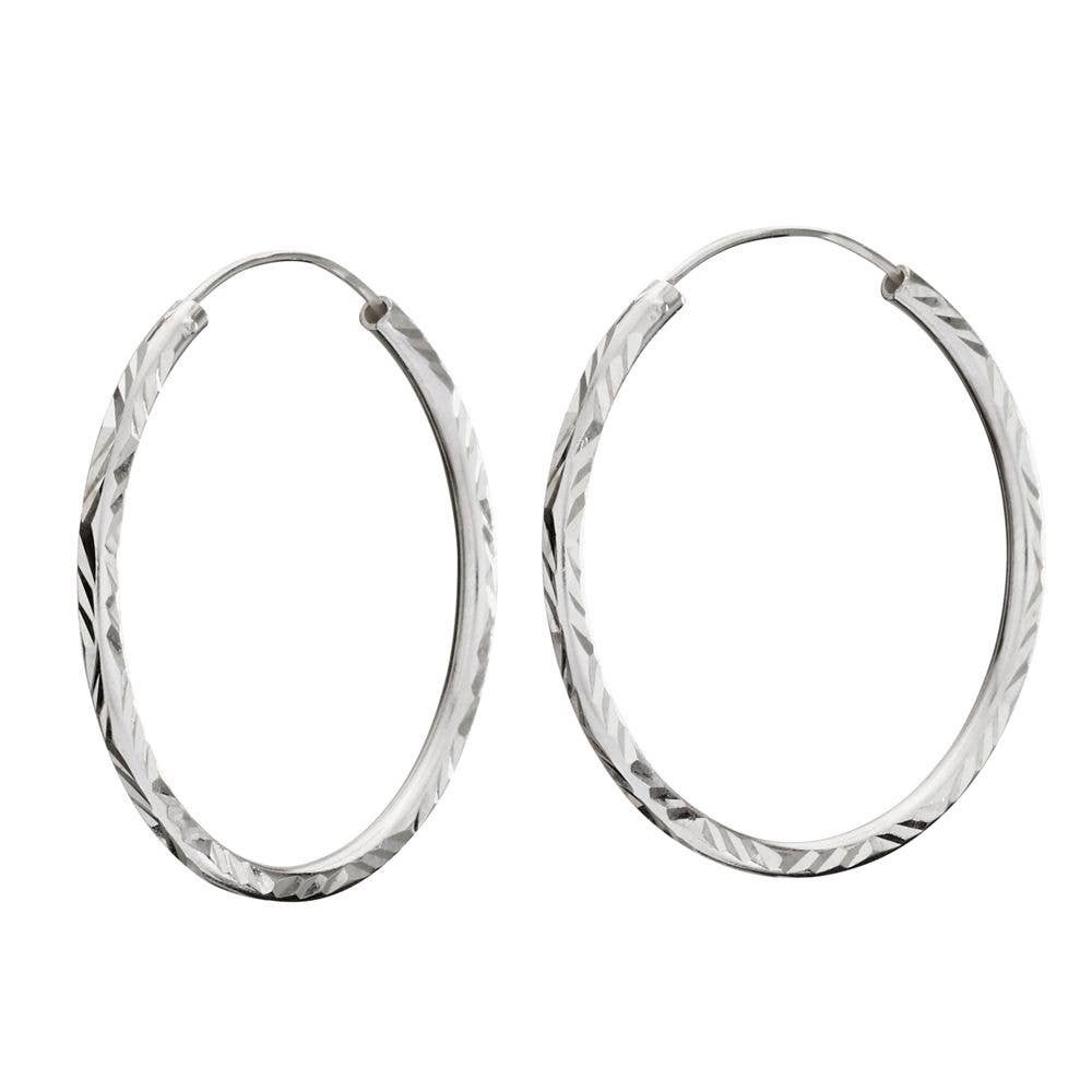 Edinburgh Sterling Silver Hoop Earrings
