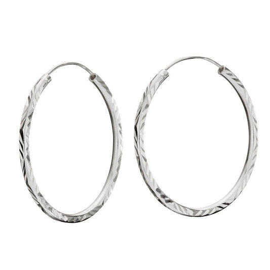 Edinburgh Sterling Silver Hoop Earrings