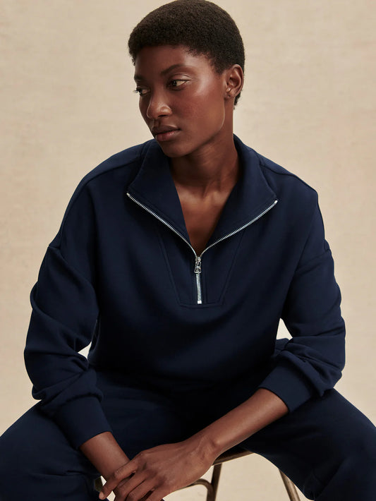 Hawley Half-Zip Sweat - Navy