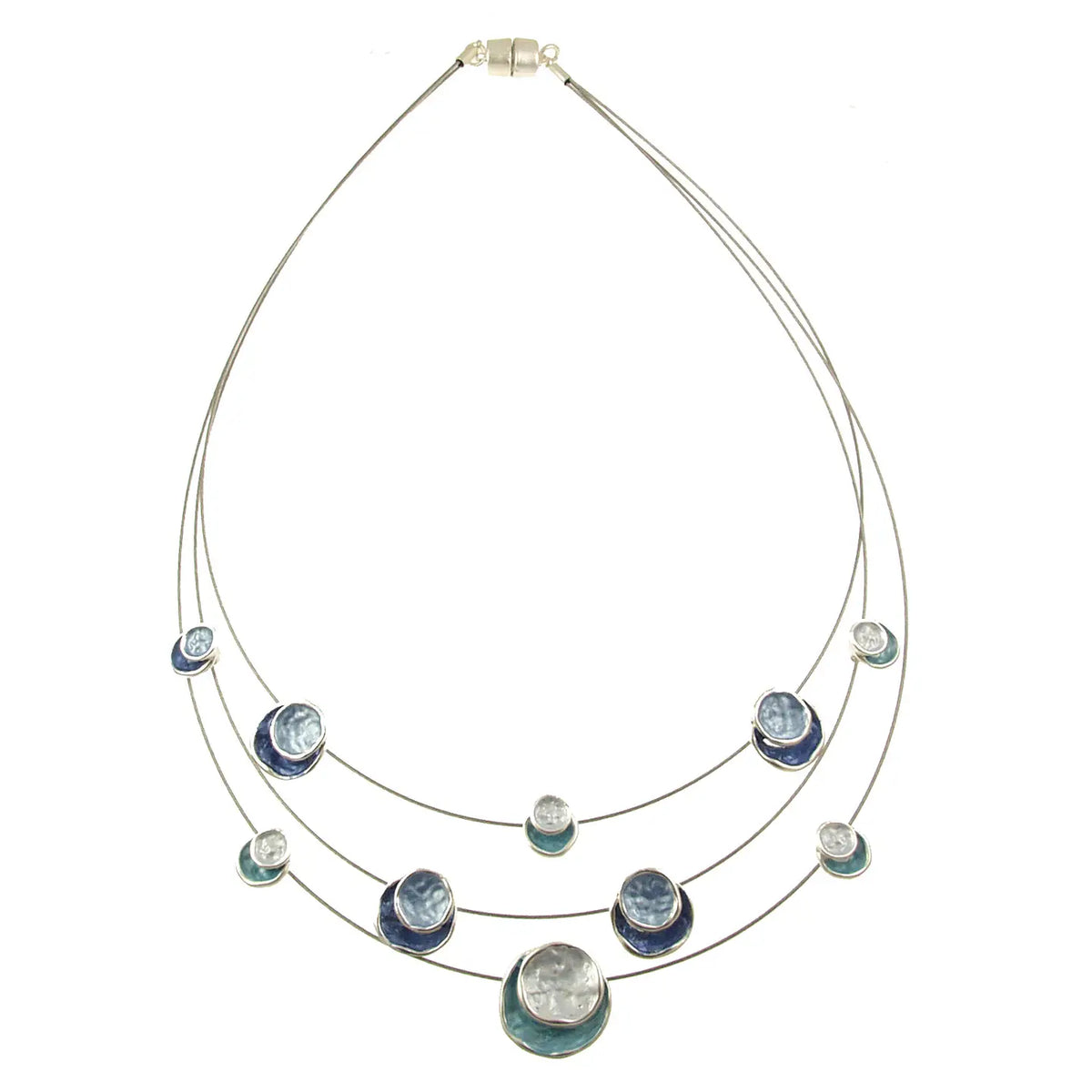 3-Strand Layered Circle Necklace