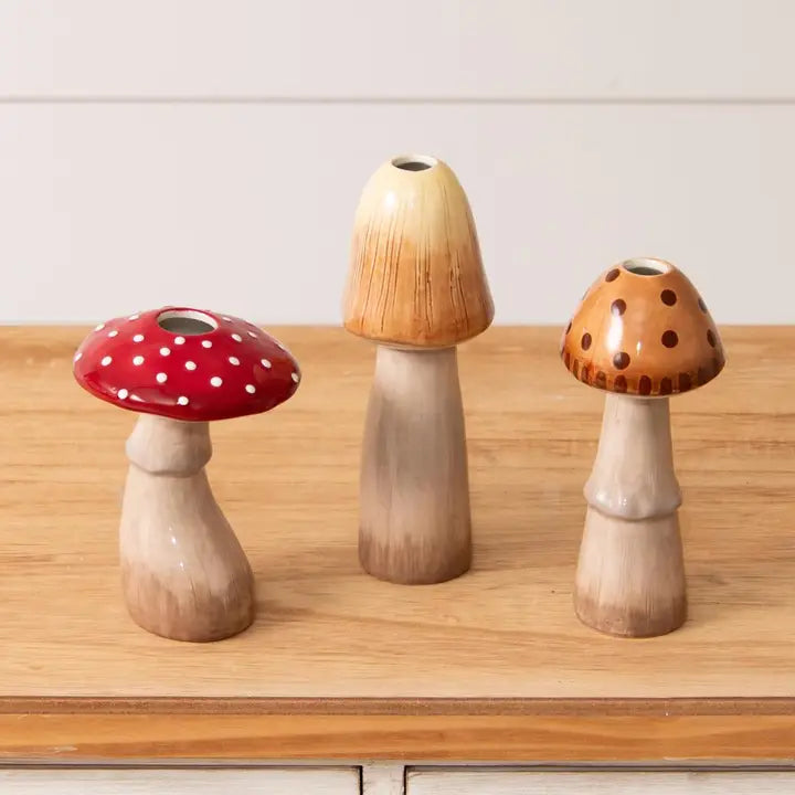 Bud Vases - Mushrooms