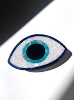 Load image into Gallery viewer, Hand-painted Evil Eye Claw Hair Clip | Eco-Friendly
