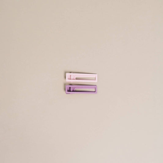 Lu Lu | Mauve + Pink | Alligator Hair Clip | Hair Pin