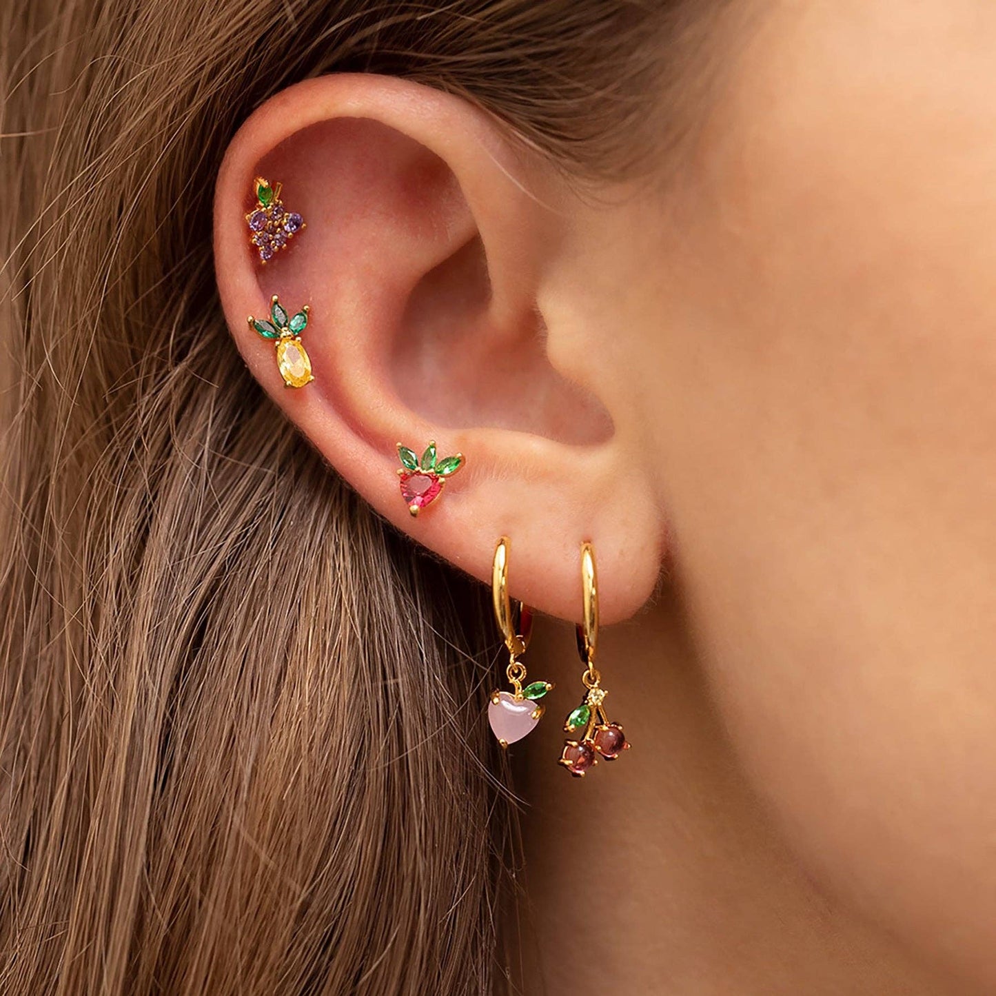 Cherry Sweet Hoops: Gold
