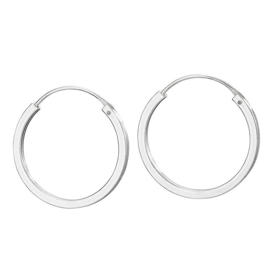 Brookline Sterling Silver Hoop Earrings