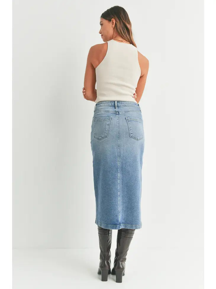 Utility Pocket Midi Skirt