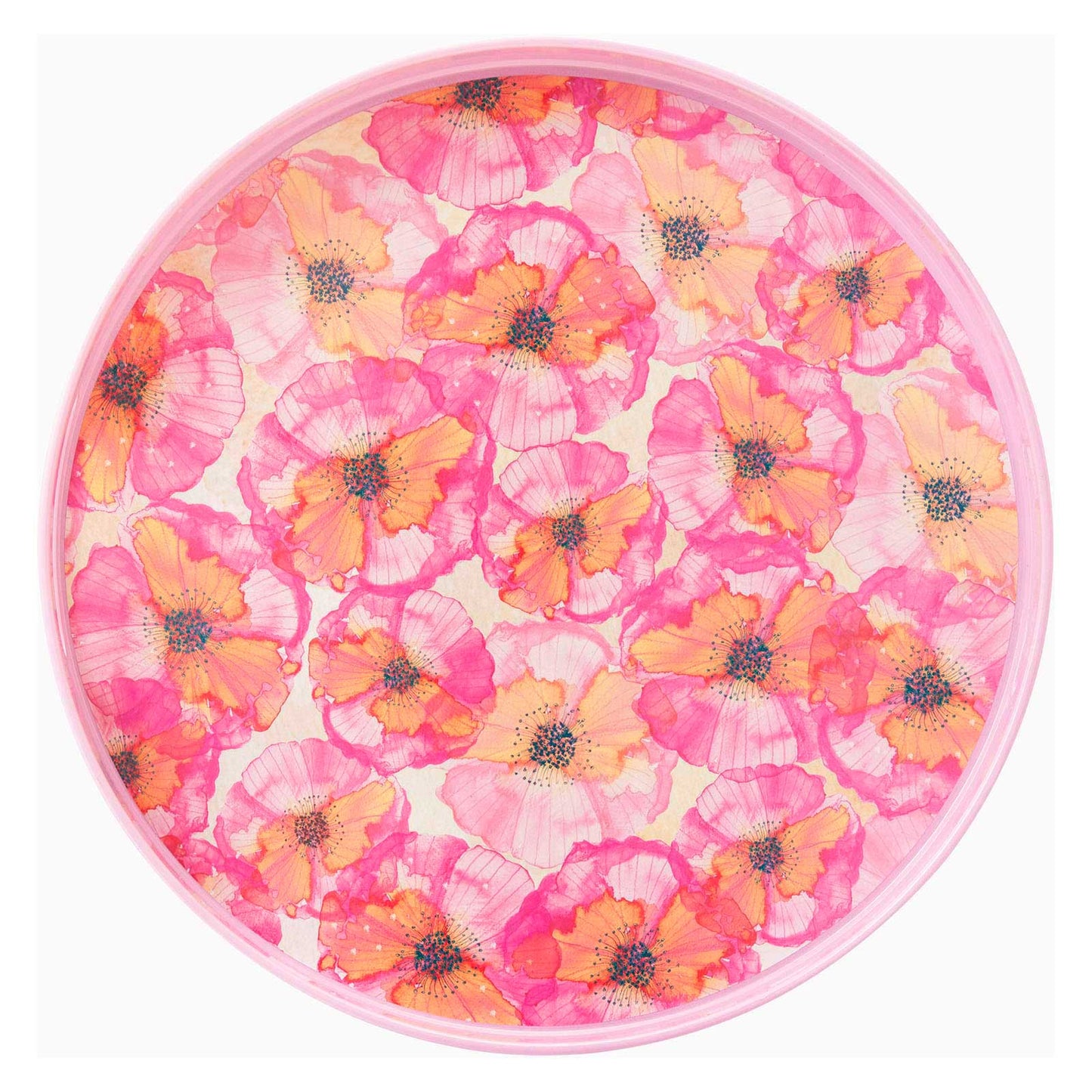 PRESSED PETALS 15 Inch Round Tray