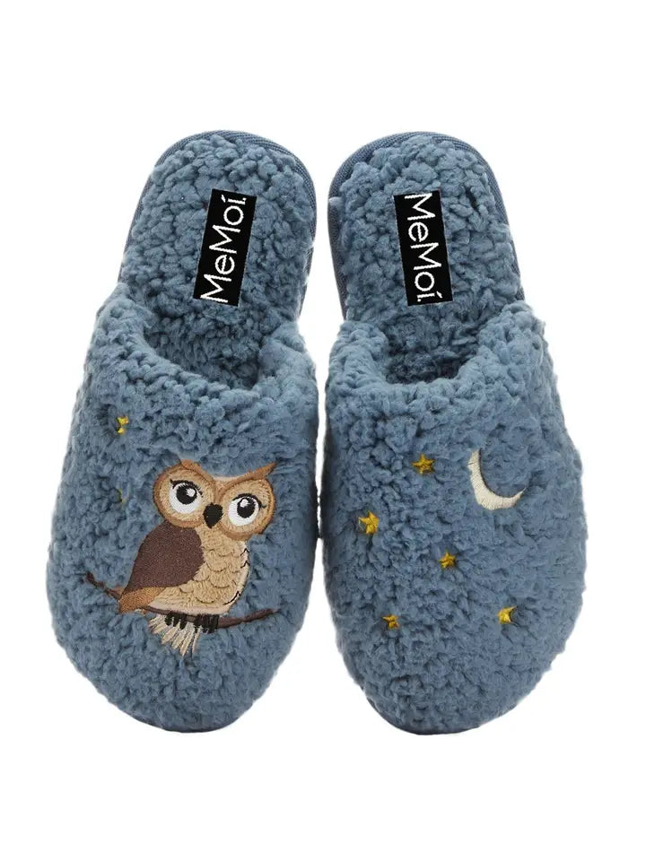 Night Owl Plush Slippers