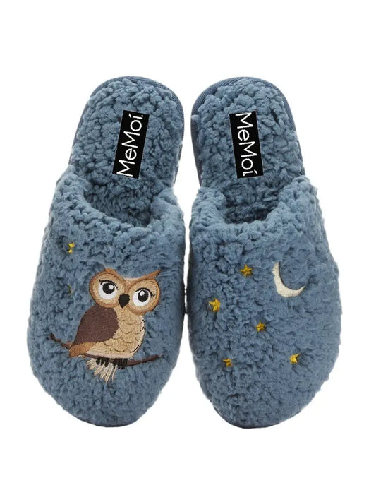 Night Owl Plush Slippers