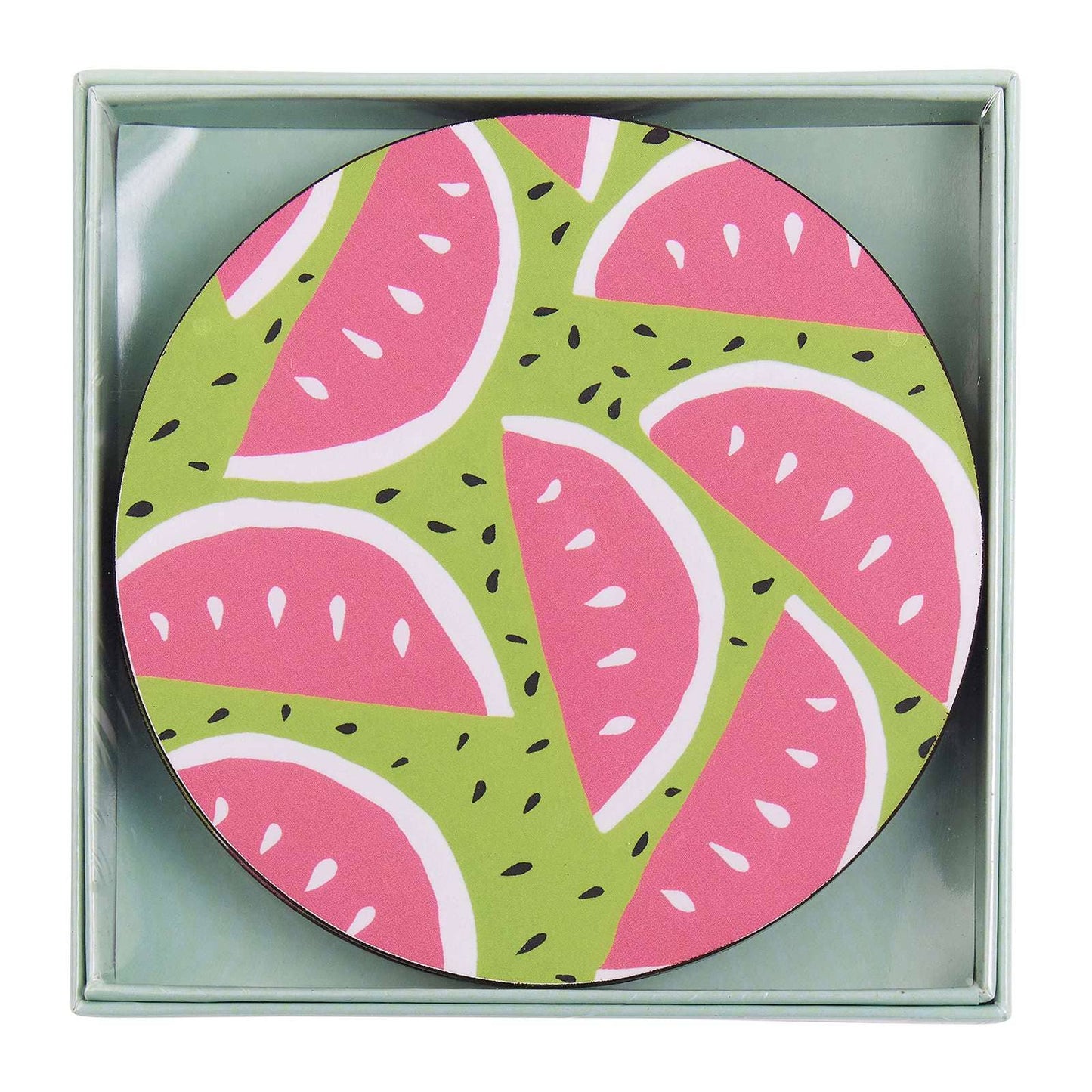 WATERMELON PARTY  Round Coasters, set of 4