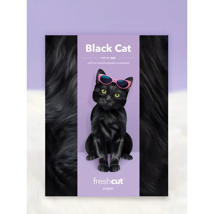 Black Cat Pop-Up Card
