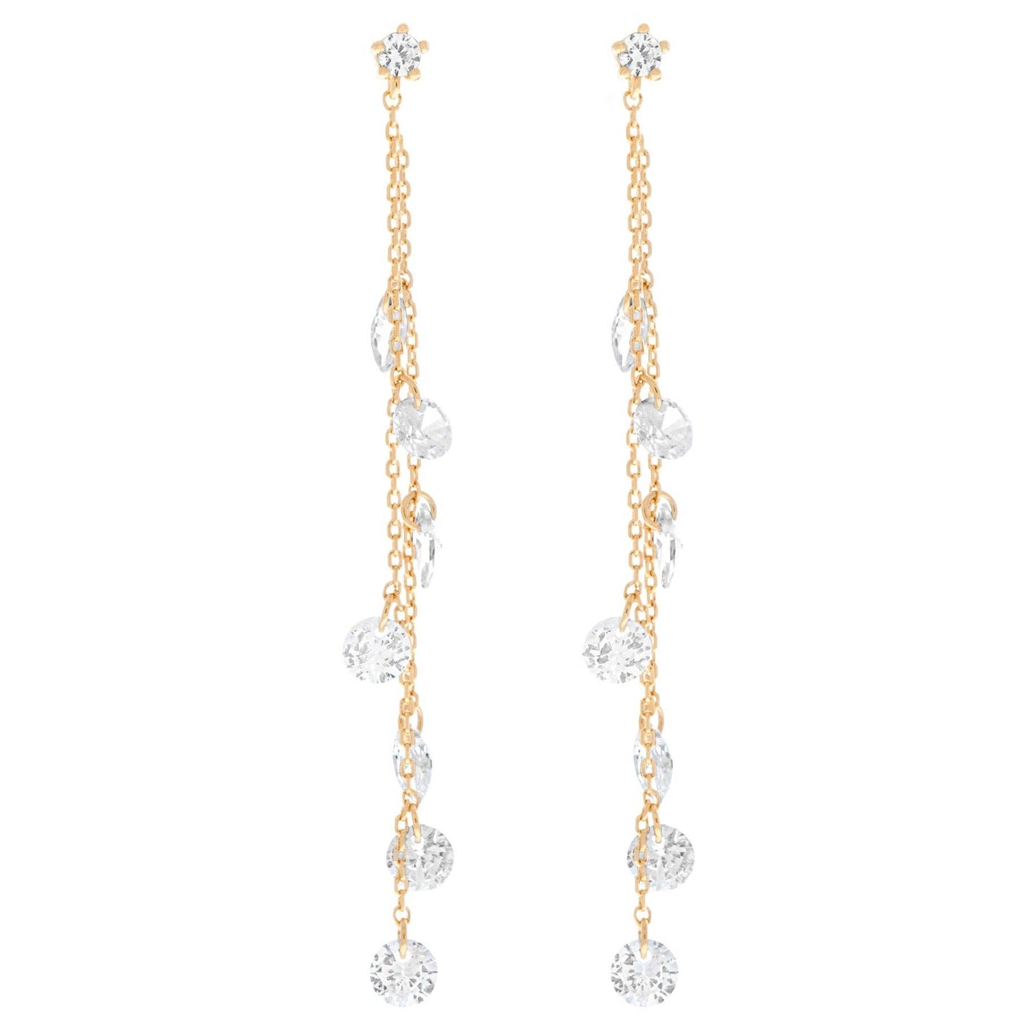 Dewdrop Earrings: Gold