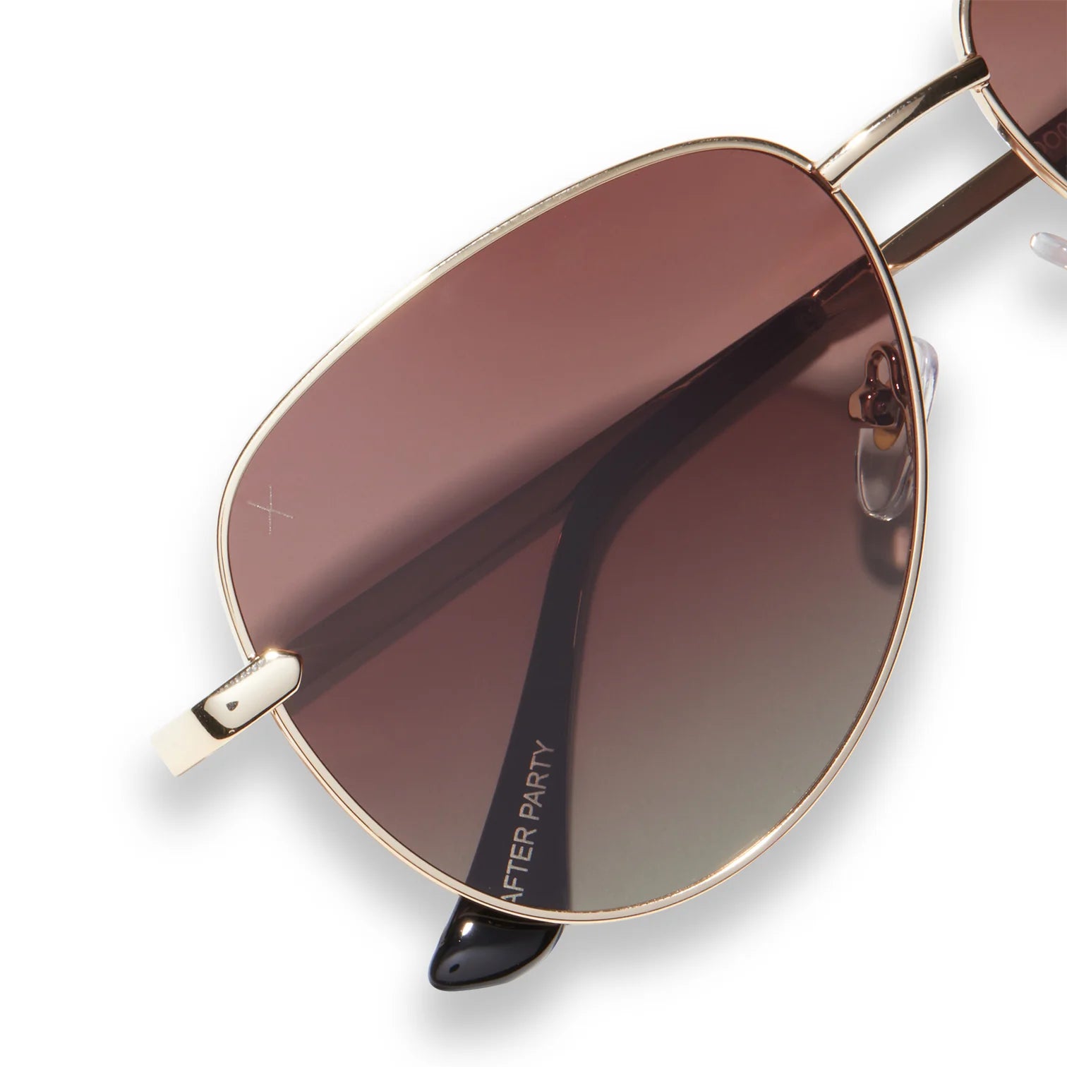 After Party Gold & Brown Polarized Sunglasses