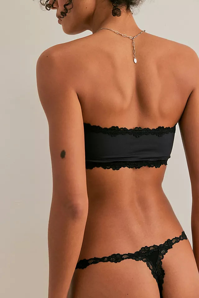 Charlie Lace MicroFiber Thong