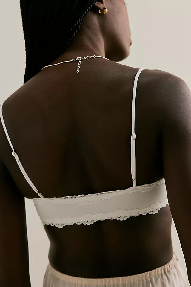Charlie Lace Microfiber V-Neck Bralette