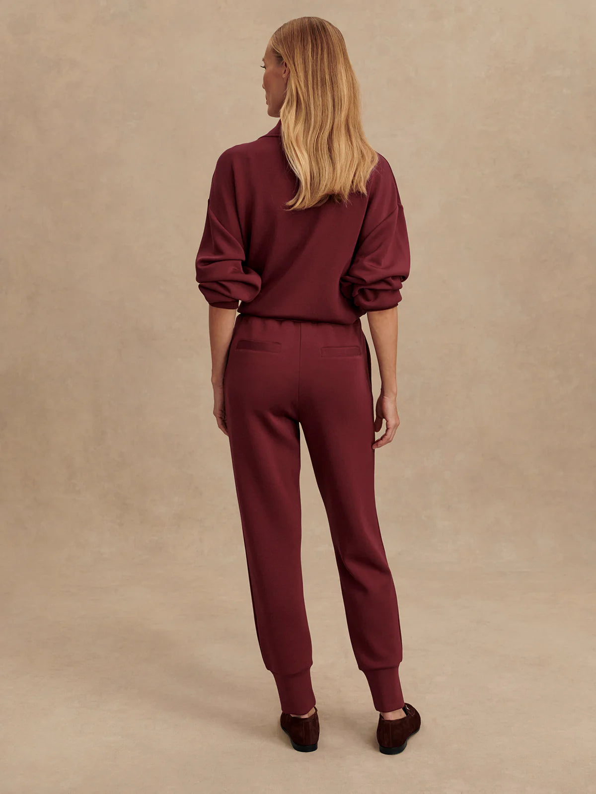 The Slim Cuff Pant 27.5" - New Maroon