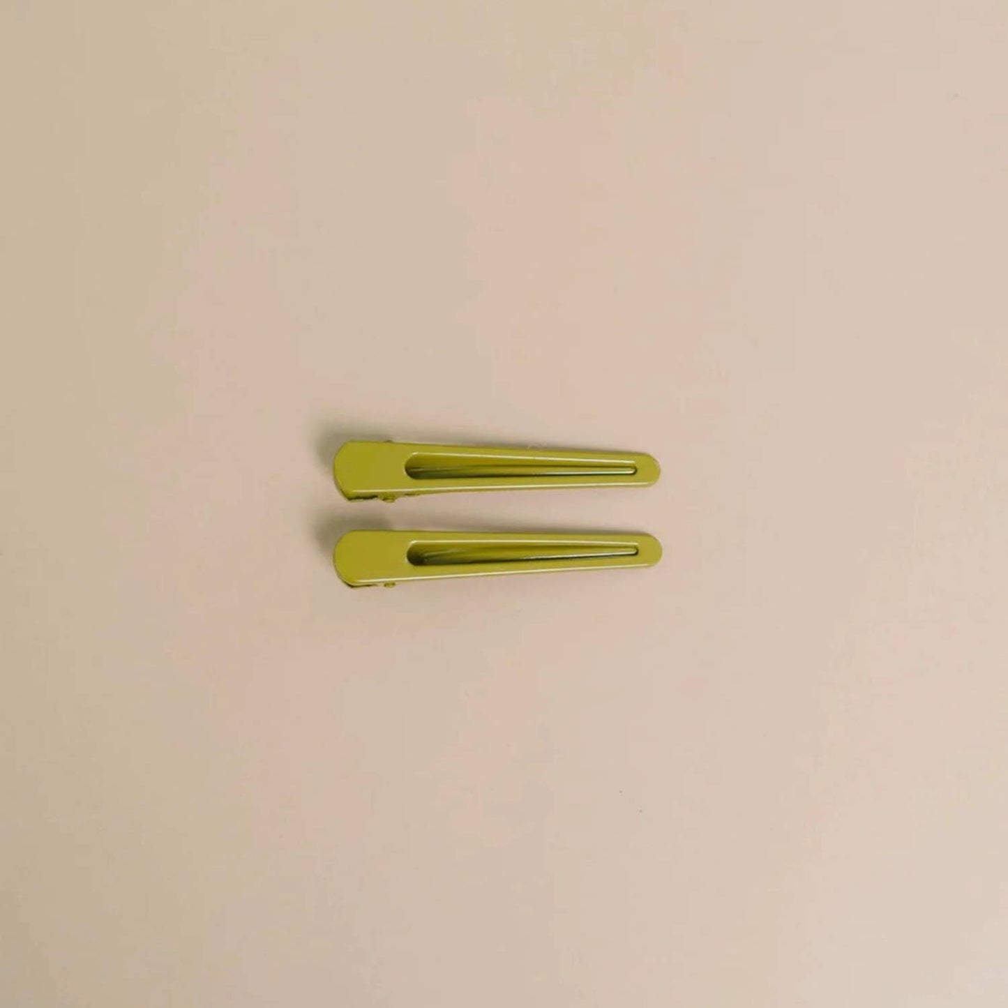 Triangle | Alligator Hair Clip | Metal Hair Pin | Assorted: Forest