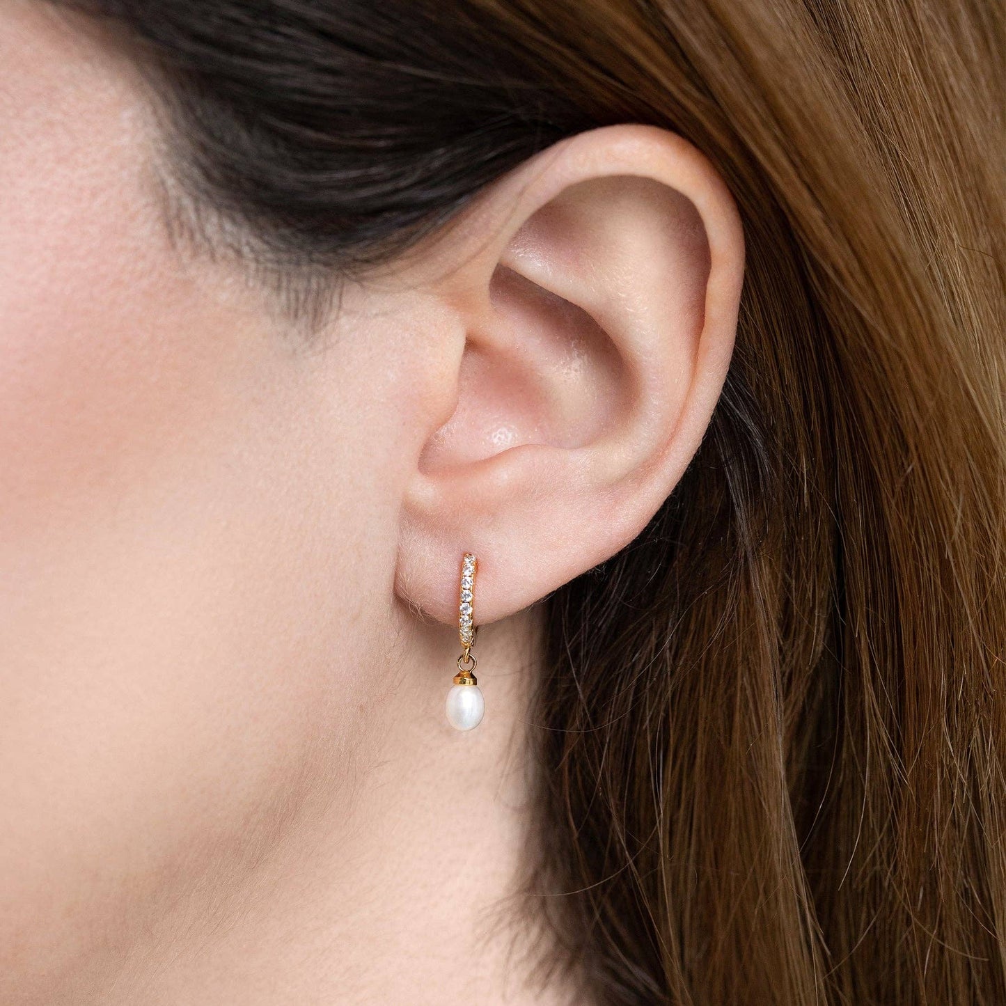 By the Seaside Dangle Hoops: Gold