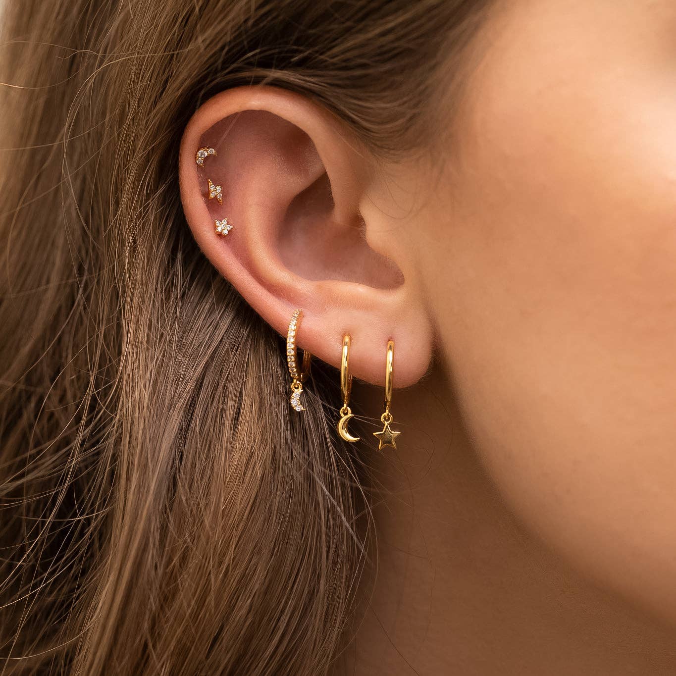 Hyperspace Mini Hoops: Gold