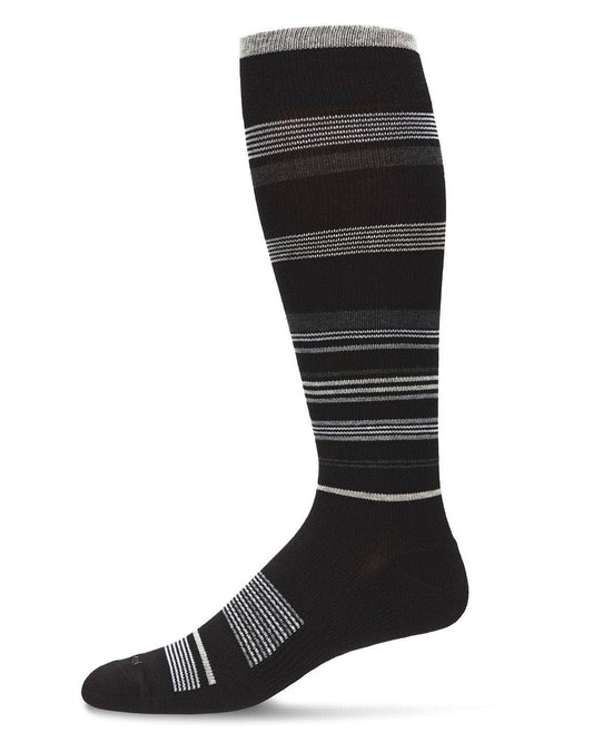 Multi Striped Cotton Compression Socks