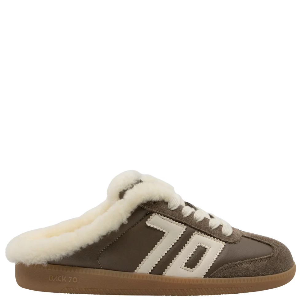 Easter FL in Taupe Butter Backless Sneakers