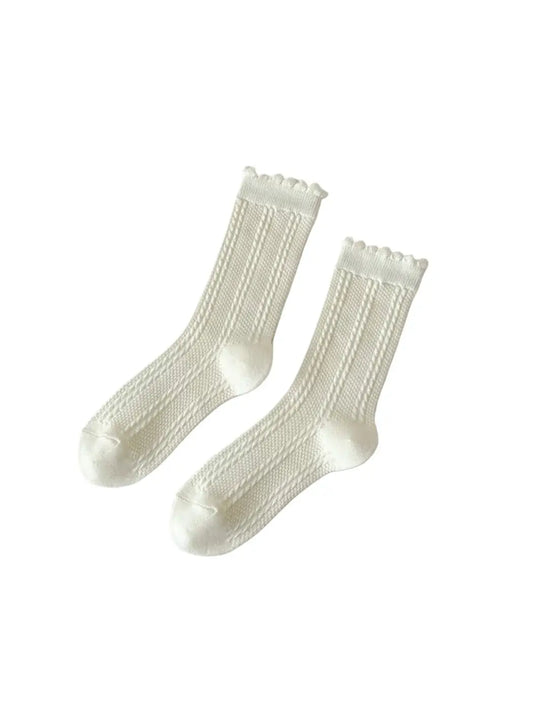 Ruffia - Soft Diamond Pattern Socks