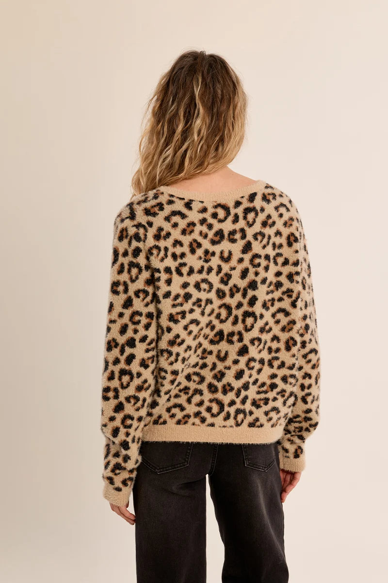 Leopard Crop Sweater (LA2065EN)