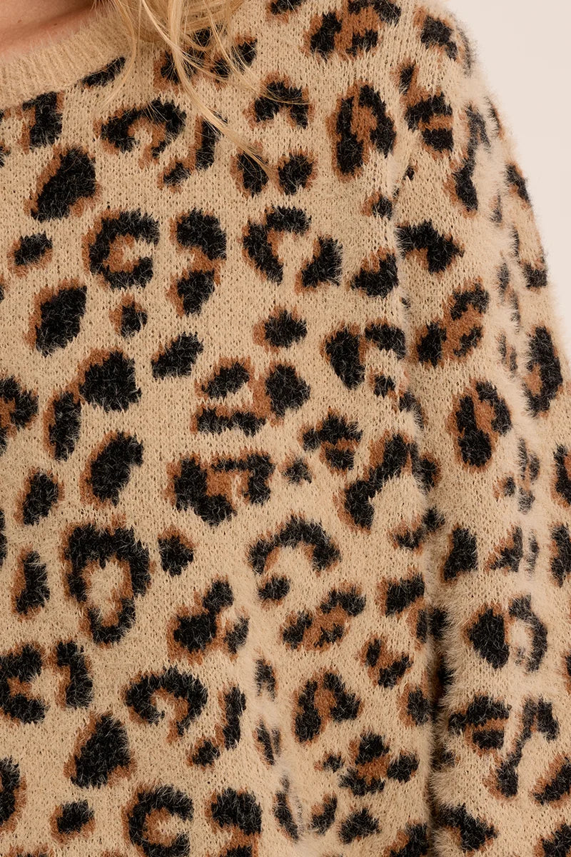 Leopard Crop Sweater (LA2065EN)