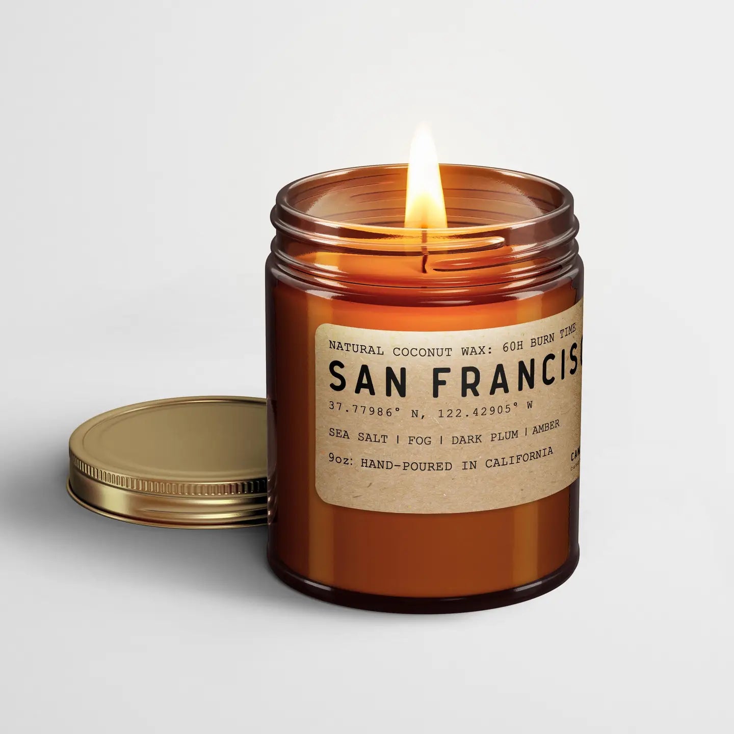 San Francisco California Scented Natural Wax Candle