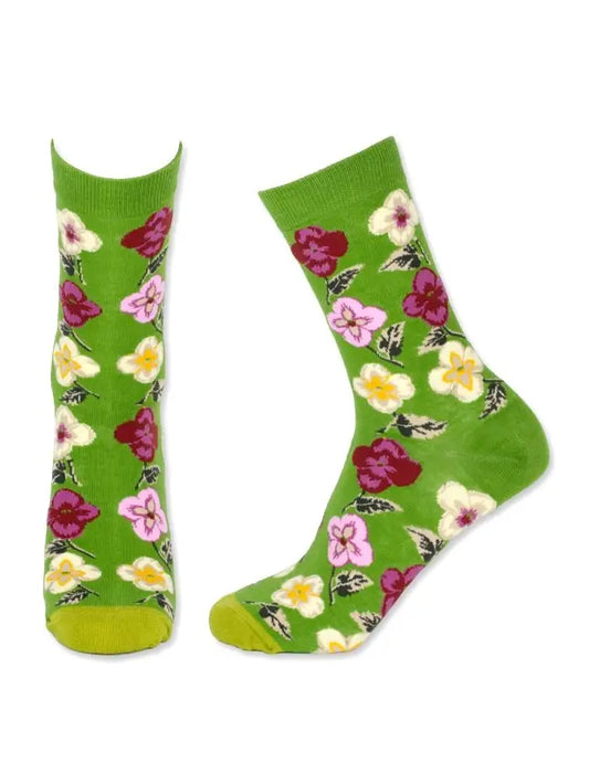 Wonderful Pansy Flower Women's Socks