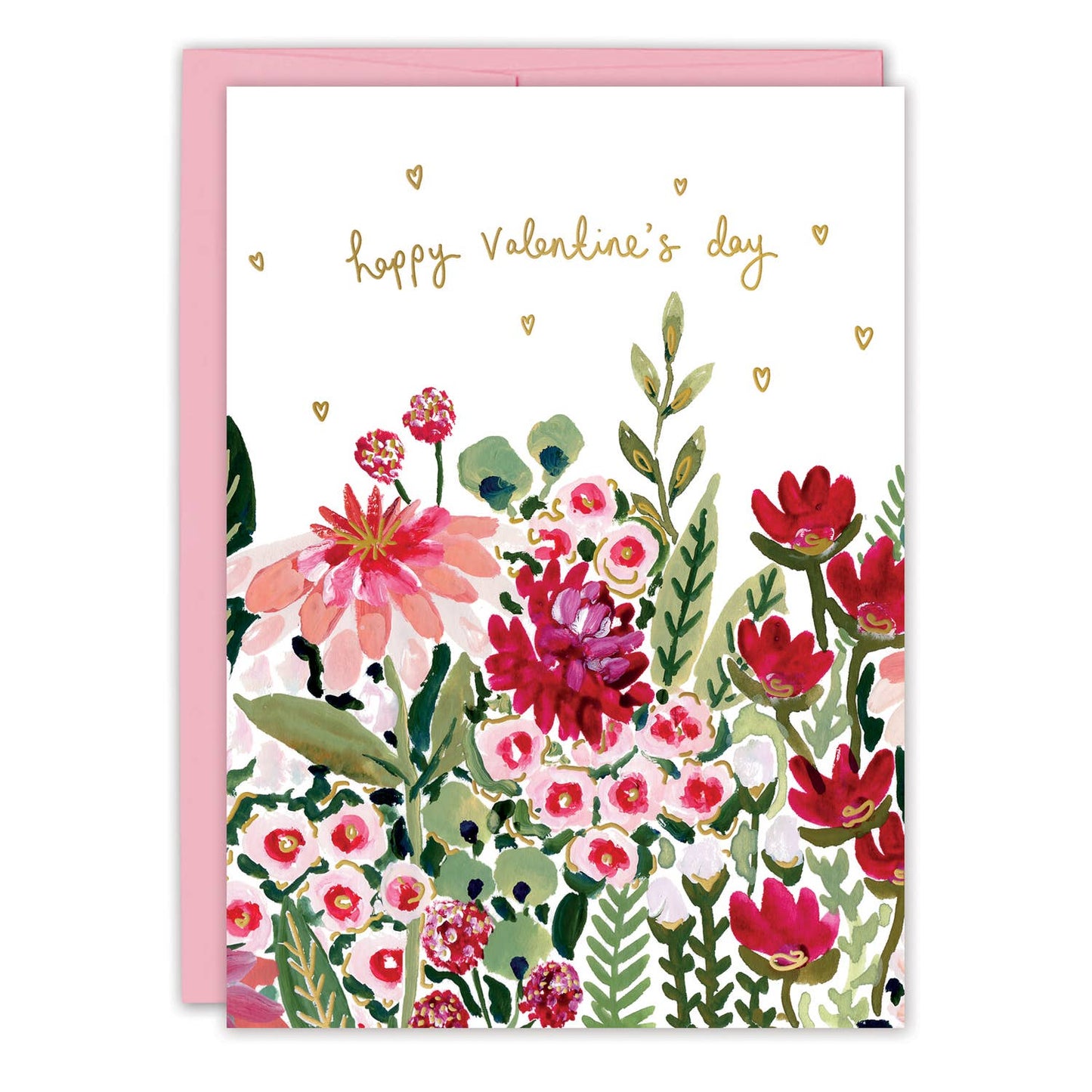 Romantic Florals Happy Valentine's Day Card