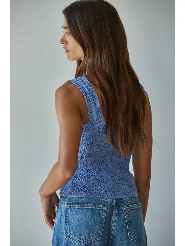 Rumi Knit Modal Jacquard Tank
