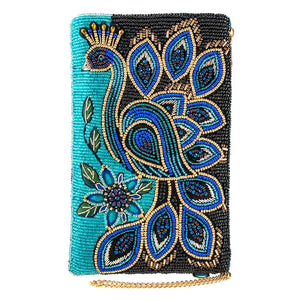 Peacock Pride Crossbody Phone Bag