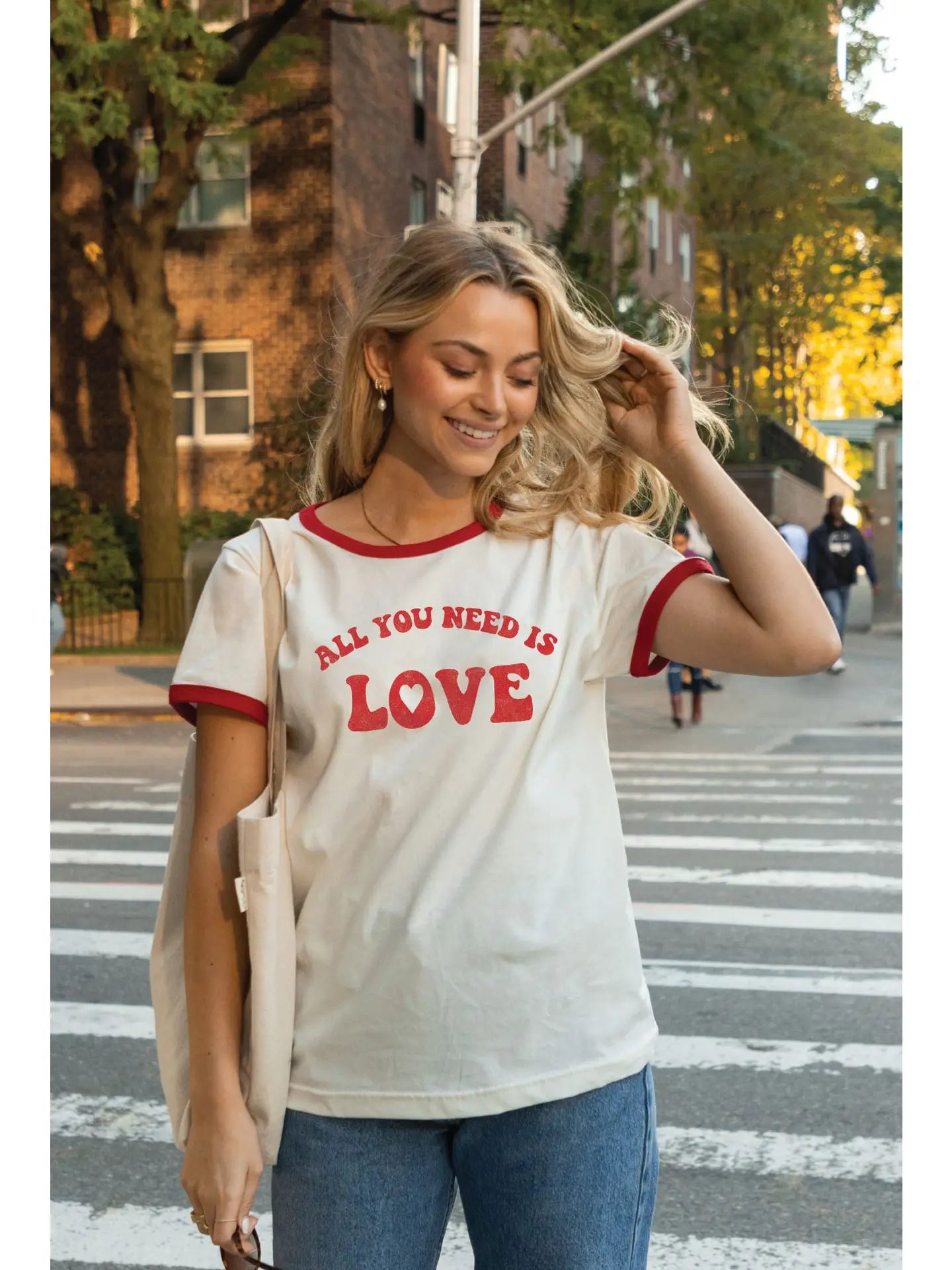 All You Need Is Love  Ringer Graphic T-Shirt