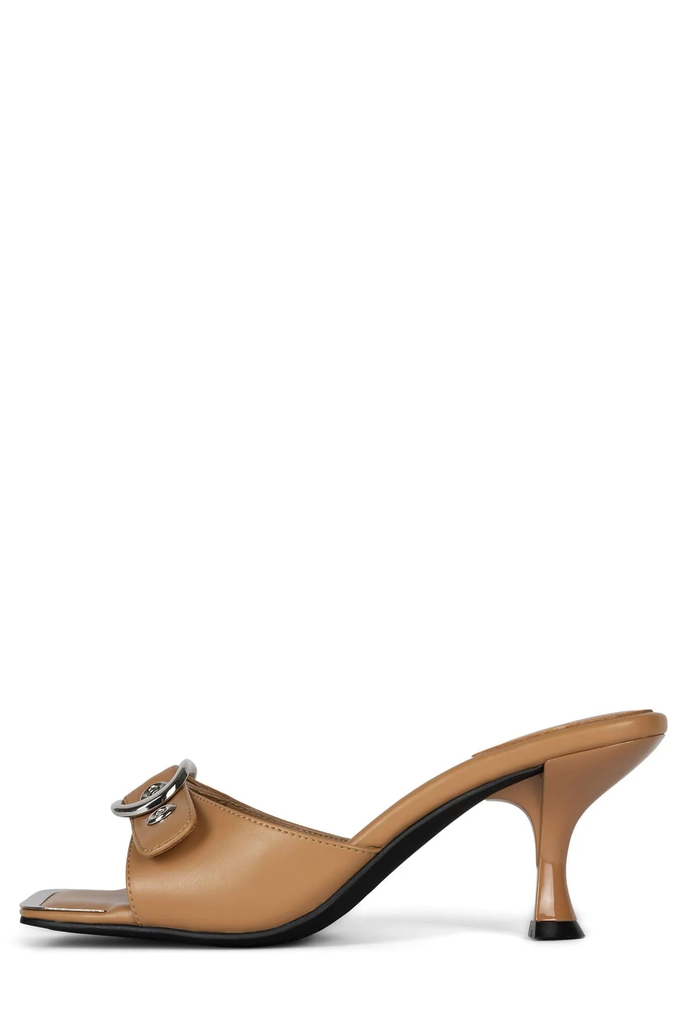 Fasten - Up Buckle Mule Heel