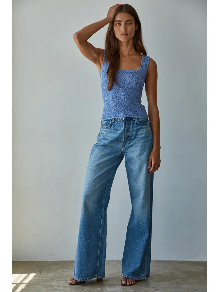 Rumi Knit Modal Jacquard Tank