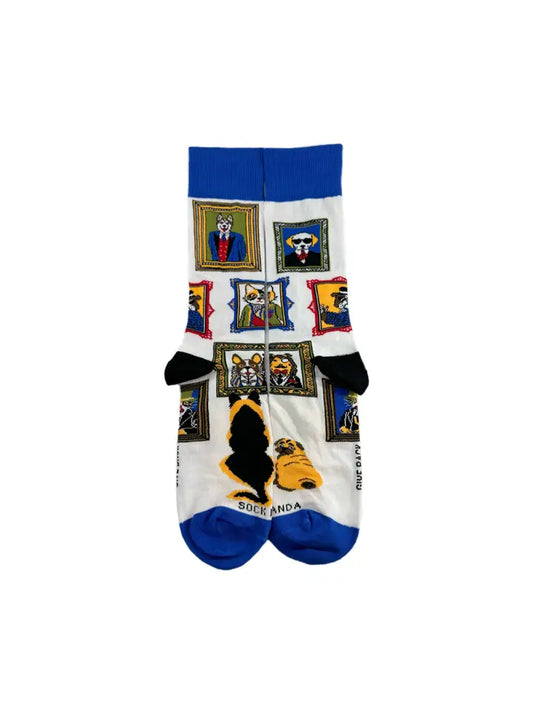 Dog Cat Art Men's Socks