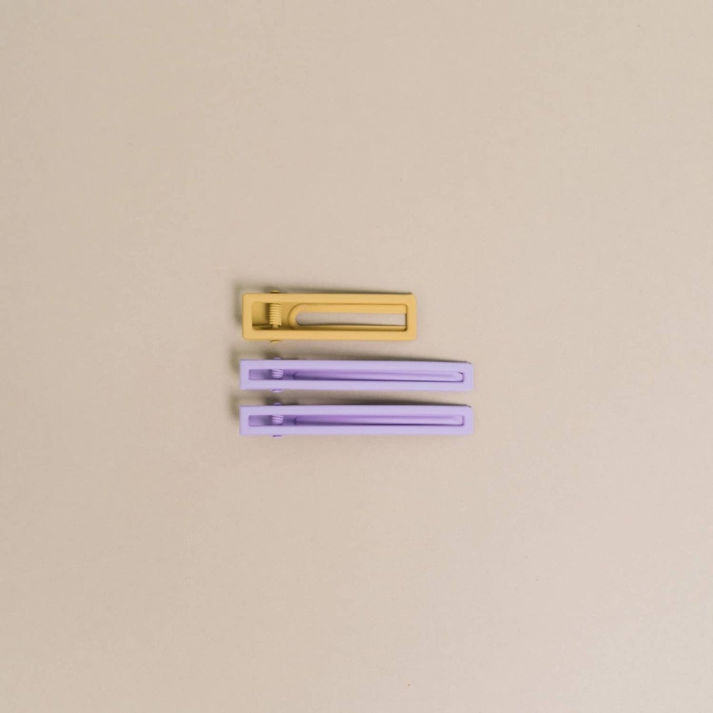 Yarrow | Alligator Hair Clips | Assorted | Metal Hair Pins: Cacao