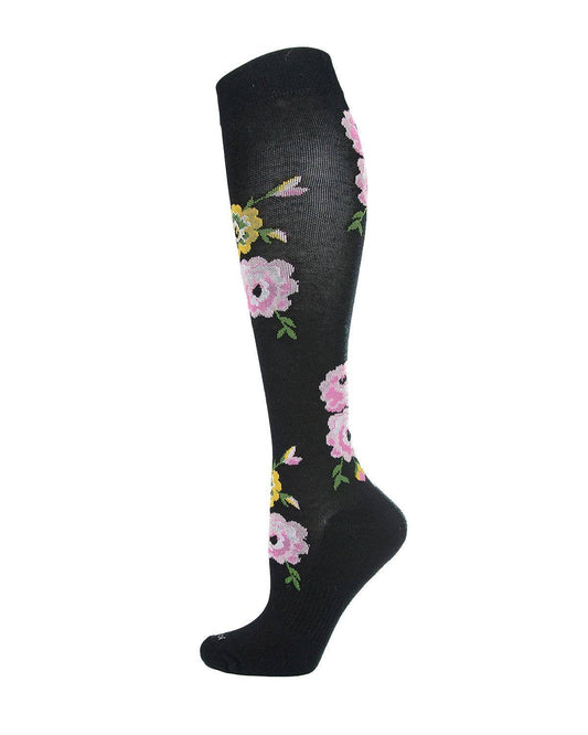 MeMoi In Bloom Bamboo Blend Knee High Compression Socks