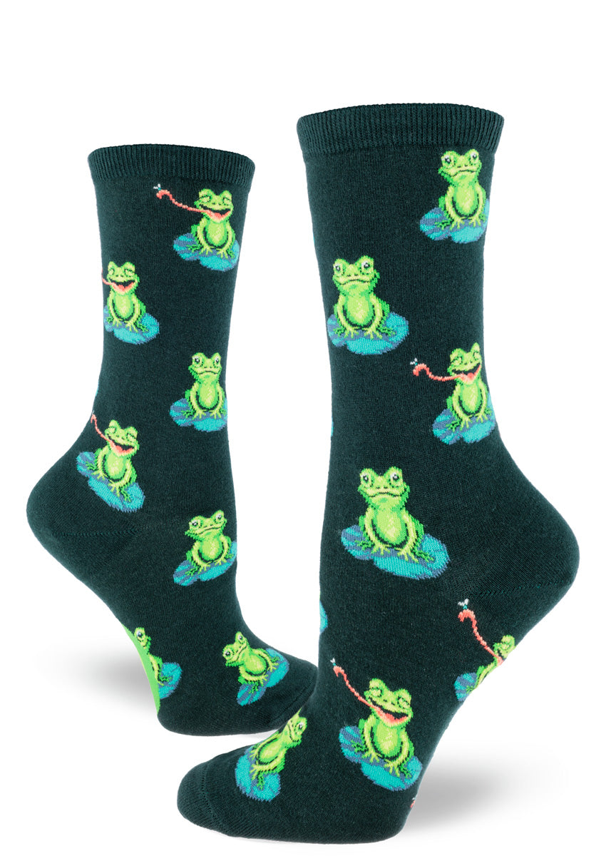 Funny Frog Women's Crew Socks