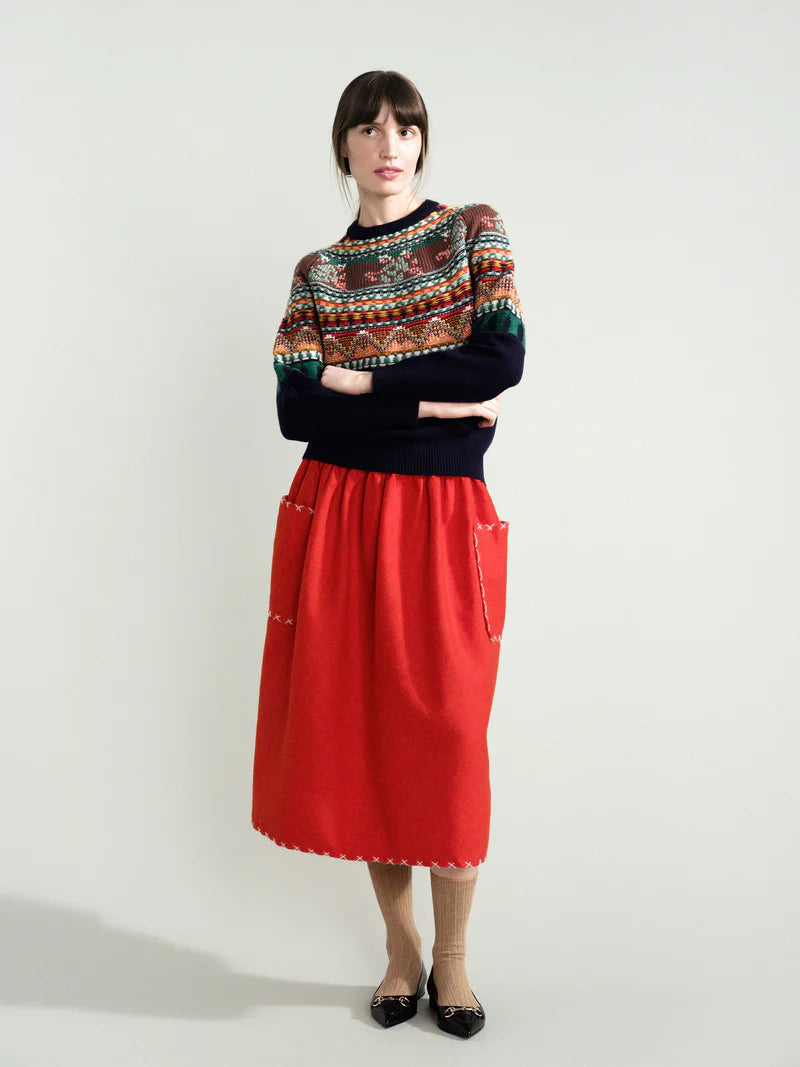 Italia Cashmere Cozy Rib Crew