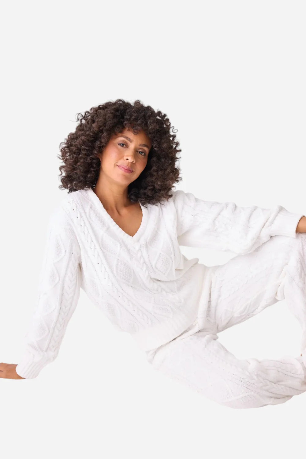 Cable Crew Lounge Sweater