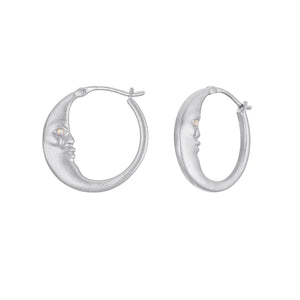 La Lune Opal Hoops